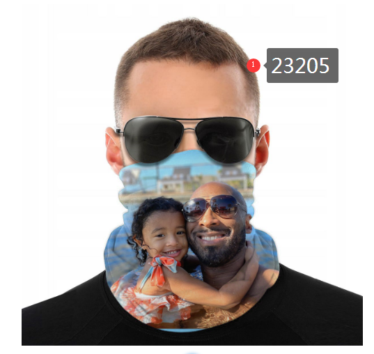 NBA 2021 Los Angeles Lakers #24 kobe bryant 23205 Dust mask with filter->nba dust mask->Sports Accessory